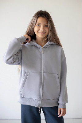 Зіп-худі oversize з капюшоном для дівчат-підлітків